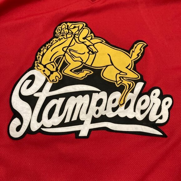 Harrow Sports Stampeders Jersey Men's Size XXL Red Horse #1 - Picture 2 of 13